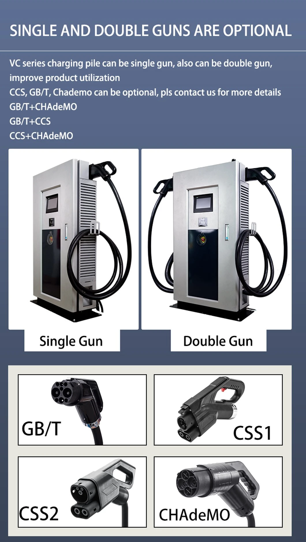 30kw Double Gun EV Car Charging Station