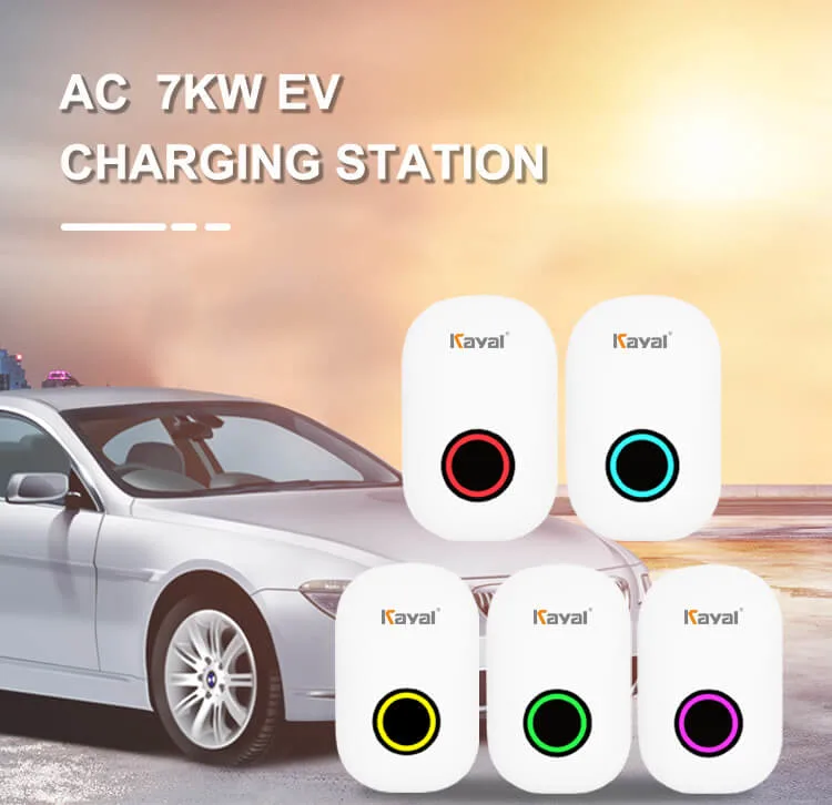 Kayal 220V AC Evse 32A 7kw Wallbox Electric Car Charger for Home Use