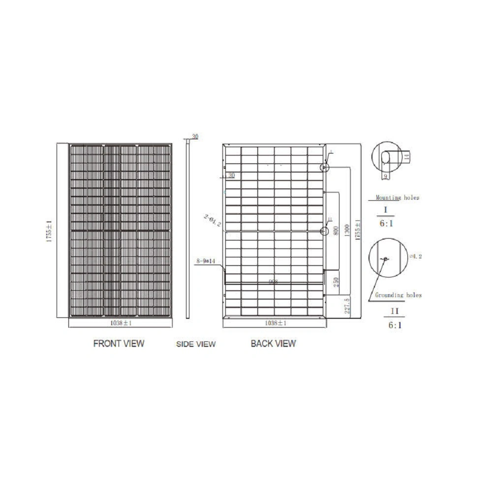 Solar Energy 380W Mono Crystaline Solar Module Solar Panel Photovoltaic Solar System Solar Product Sh60MD-H6s Shinergy Power