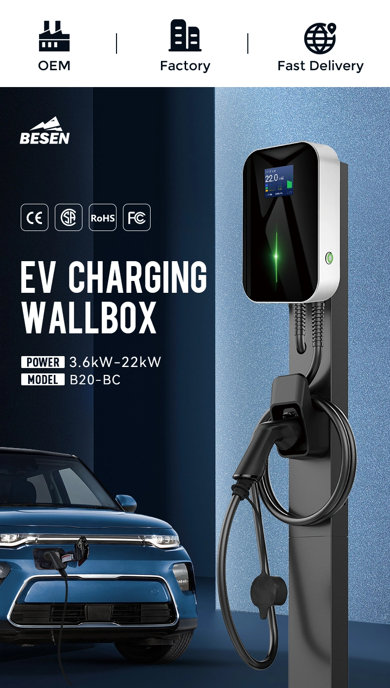 Fast EV Charger Level 2 Charging Station Wallbox 22kw