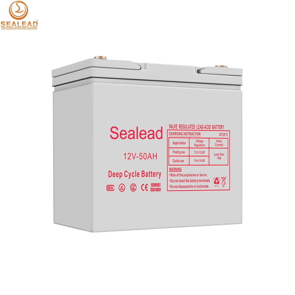 12V 50ah Solar Battery Charging 12V 50ah Lead Acid Battery for Electric Vehicle and Solar Systems