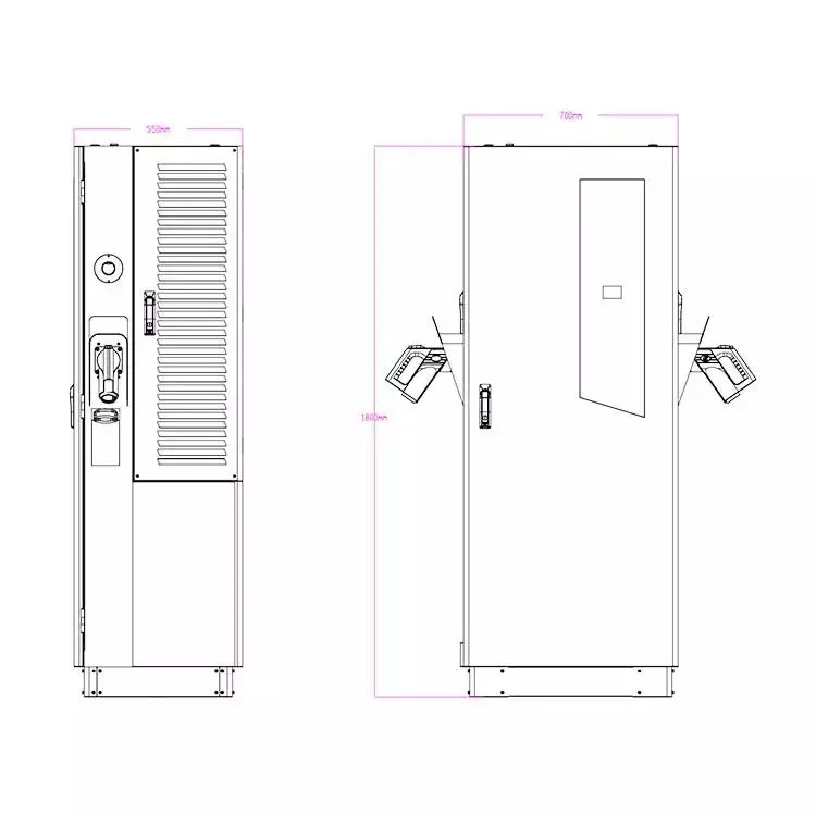 60kw 120kw 160kw 180kw DC EV Charger Electric Vehicle Fast Charging Pile CCS Commercial EV Charging Stations for Sale