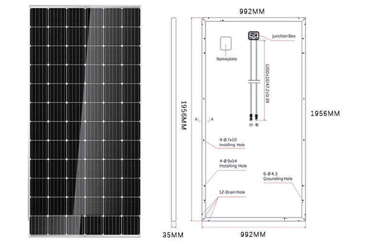 Solar Energy 375W Mono Crystaline Solar Module Solar Panel Photovoltaic Solar System Solar Product Sh60MD-H6s Shinergy Power