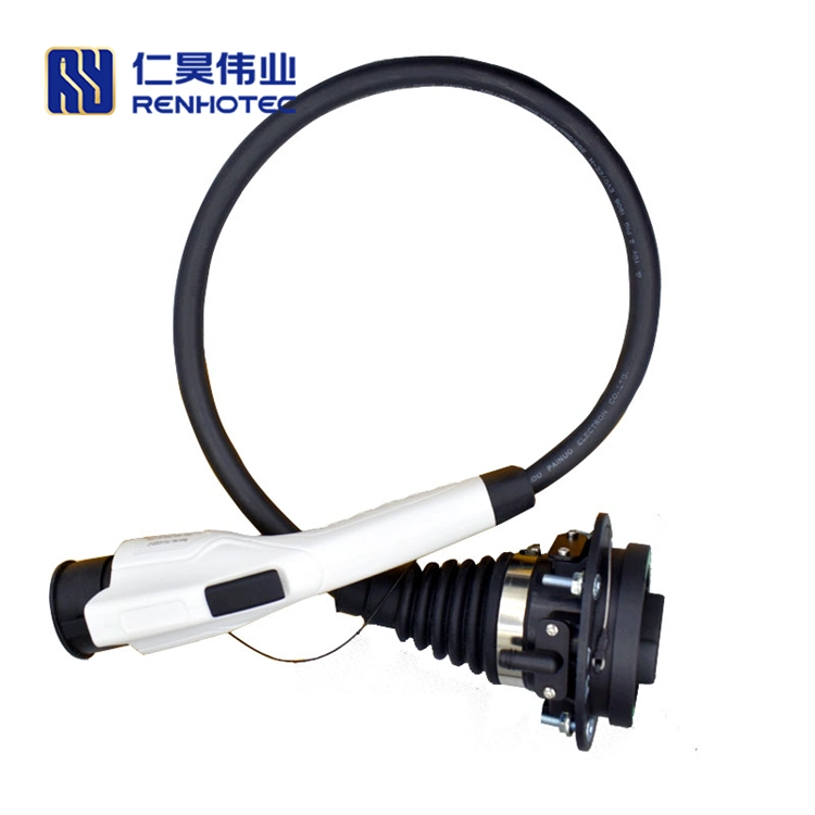 EV Charging Cable Type 2 Male Socket to Type 1 Female Plug Connector Adapter 16A / 32A for Electric Vehicle 1 Meter